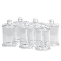 Contenant forme bonbonnière en plastique x6