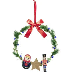 Couronne de Noël Fantasia à suspendre H29cm