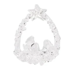 Crèche à suspendre en verre H7,5cm - 6 modèles