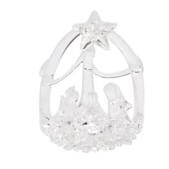 Crèche à suspendre en verre H7,5cm - 6 modèles