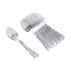 Cuillère en plastique transparent x12