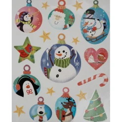 Décor de noël électrostatique, 3 modèles