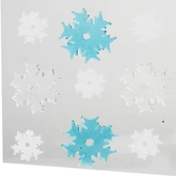 Décor fenêtre gel flocon x 9