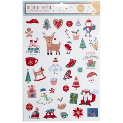 Décoration fenêtre Noël électrostatique personnages