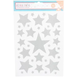 Décoration fenêtre Noël électrostatique étoile ou flocon