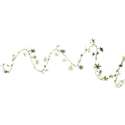 Guirlande de Noël dorée avec étoiles scintillantes