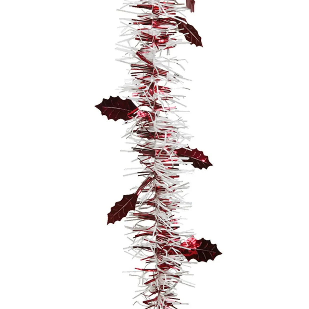 Guirlande de Noël rouge blanche 2 m