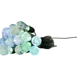 Guirlande extérieur solaire forme boule 20 LED multicolore 10 m