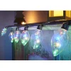 Guirlande électrique 6 ampoules à led multicolores L. 1 m