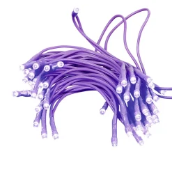 Guirlande électrique 50 led violet fixe L. 4,9 m