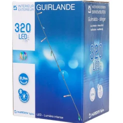 Guirlande électrique 320 led multicolore L. 31,9 m