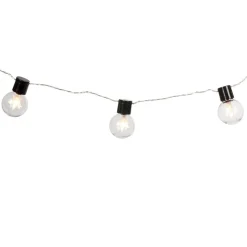 Guirlande électrique boules à led étoile blanc chaud L. 1,8 m