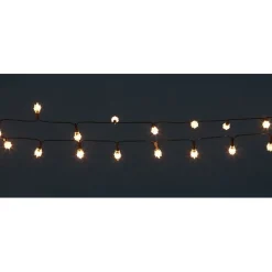 Guirlande électrique diamants blanc chaud clignotant 4,9 m