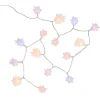 Guirlande électrique intérieure flocons multicolores 15 LED fixe 5 m