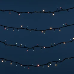 Guirlande électrique multicolore clignotante 12.8 m