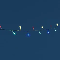 Guirlande électrique multicolore clignotante 2.45 m