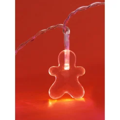 Guirlande électrique pain d épices multicolore 1m