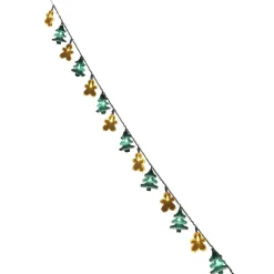 Guirlande électrique sapins et pain d épices 1 m