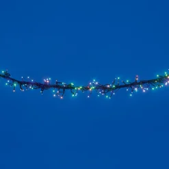 Guirlande électrique solaire multicolore grappe 1,9 m