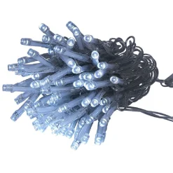 Guirlande électrique solaire 200 LED 19,9m d'éclairage blanc froid