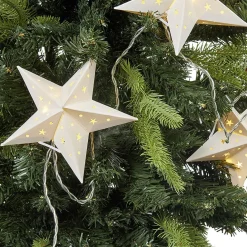Guirlande électrique étoiles blanches fixes 1,2 m