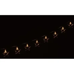 Guirlande électrique étoiles dorées fixe L. 1,35 m