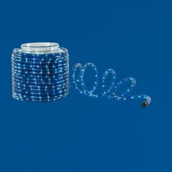 Guirlande électrique tube bleu clignotant 12 m