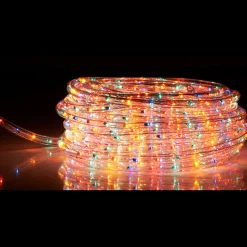 Guirlande électrique tube multicolore clignotante 18m