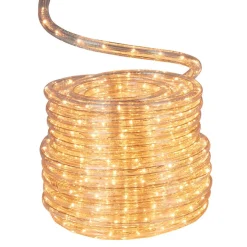 Guirlande électrique tube blanc chaud clignotant 18 m