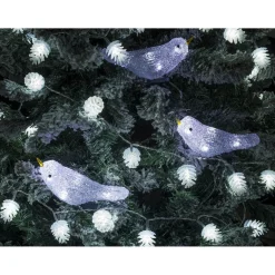 Guirlande lumineuse 5 oiseaux 30 LED extérieur