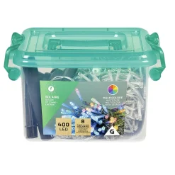 Guirlande Solaire 400 LED multicolore clignotant fixe 40 m