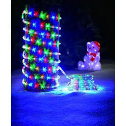 Guirlande tube clignotante multicolore L. 18 m