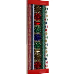 Kit papier cadeau x4 bolduc x2 noeud x7 motif nature Noël multicolore