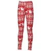 Legging de Noël Rouge Taille unique