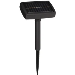 Pancarte lumineuse solaire 32 LED inscription thème Noël rouge blanc