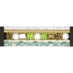 Papier cadeau de Noël nature L200X70 cm x4