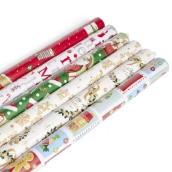 Papier cadeau Noël rouleau 2m - 6 modèles