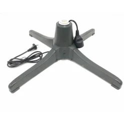 Pied de sapin de Noël rotatif gris