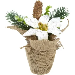 Pot de fleur pailleté déco de table