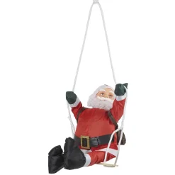 Père Noël grimpeur sur balançoire