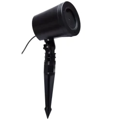 Projecteur laser animé motifs rennes et paysage extérieur