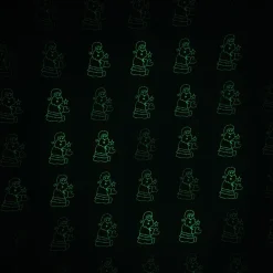 Projecteur lazer 15 designs multicolores Noël flocons