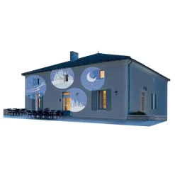 Projecteur LED solaire animé motif hiver