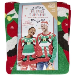 Pull de Noël adulte siamois