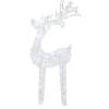 Renne de Noël lumineux 80 LED blanc froid H100cm