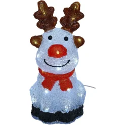 Renne lumineux 30LED blanc froid H32cm