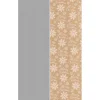 Rouleau papier cadeau kraft 100% recyclé uni argent ou imprimé flocons L200x70cm