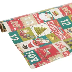 Rouleau papier cadeau motif Noël L200x70cm