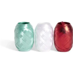 Ruban bolduc argenté blanc bleu 10m x3