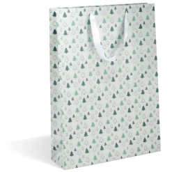 Sac cadeau grand format, jardin hiver, papier